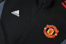 Conjunto de Passeio Manchester United 24/25 Preto