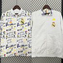 Jaqueta Corta Vento Real Madrid Dupla Face 2023/24 - Branco