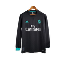 Camisa Retrô Real Madrid Manga Longa II  2017/18 Adidas Retrô Preto