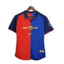 Camisa Retrô Barcelona 100 Anos Nike 1899/99 Azul e Grená